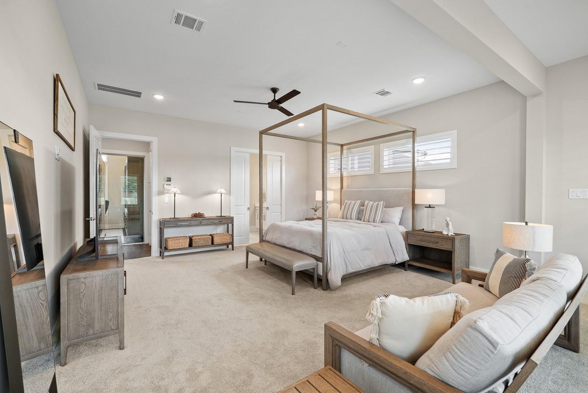 Bedroom, Interior, Recessed Lighting
