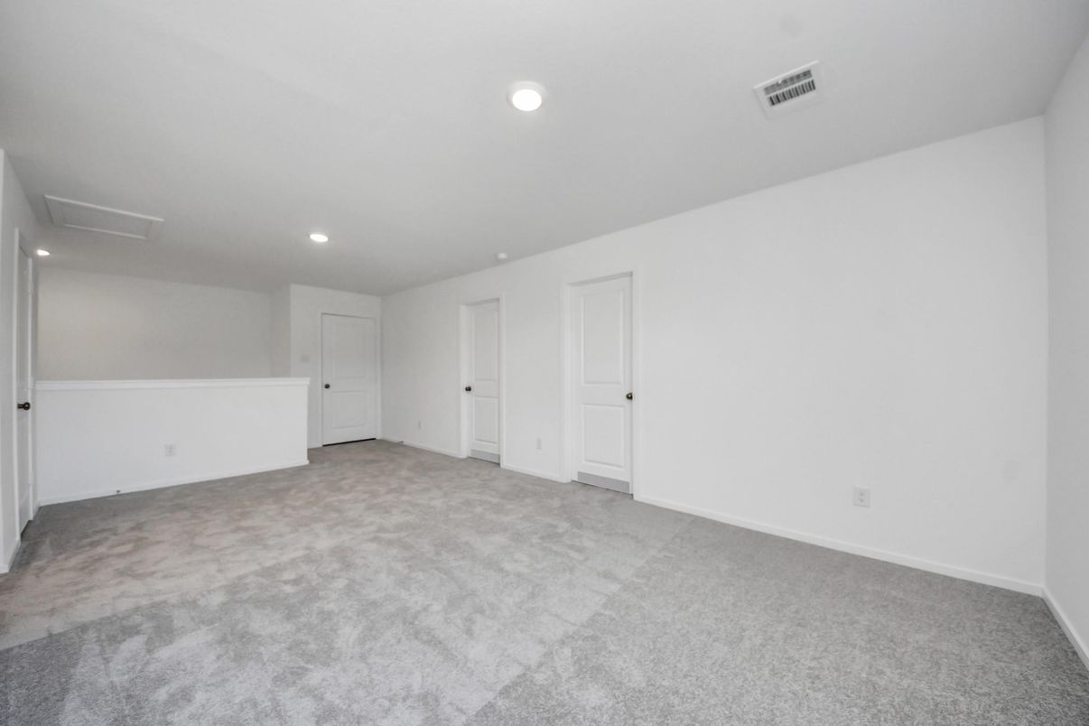 Empty room, Interior, Recessed Lighting