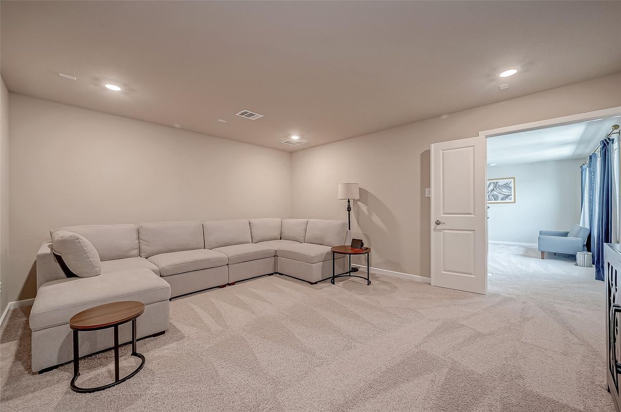 Interior, Living room, Recessed Lighting