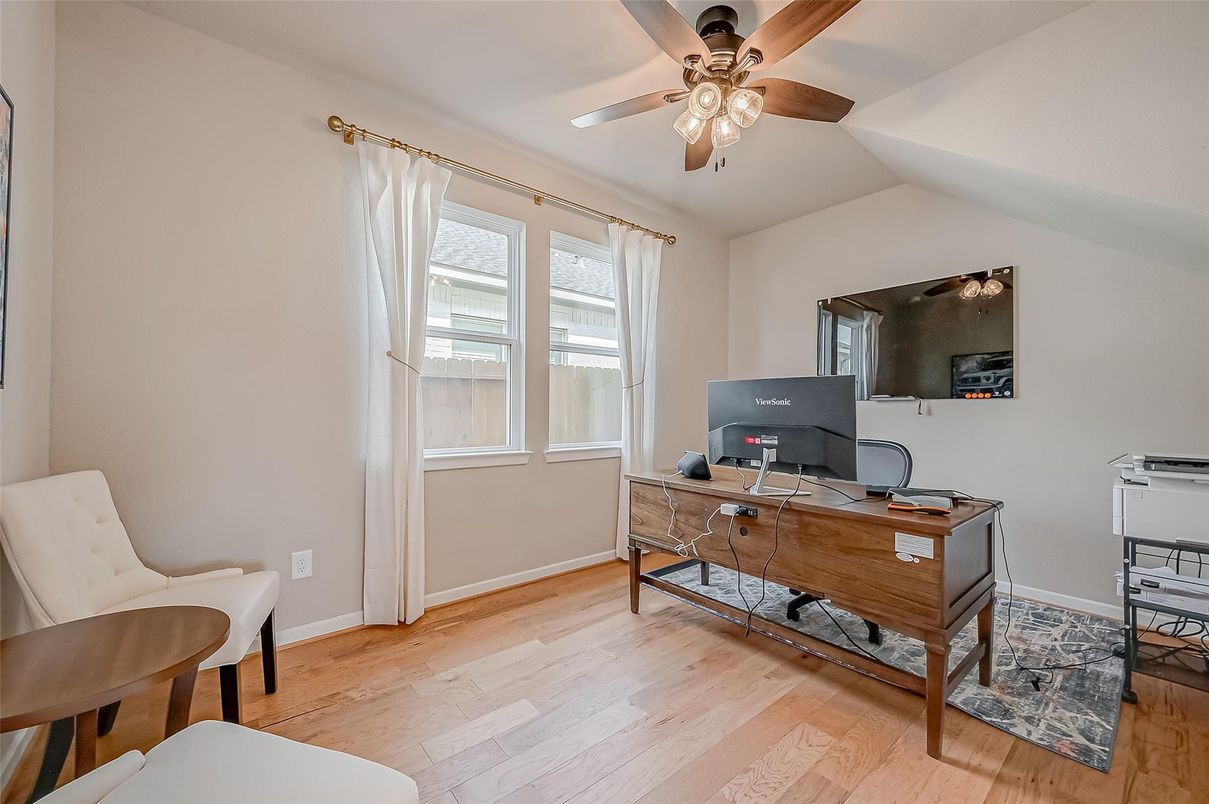 Home Office, Interior, Wood Texture Flooring