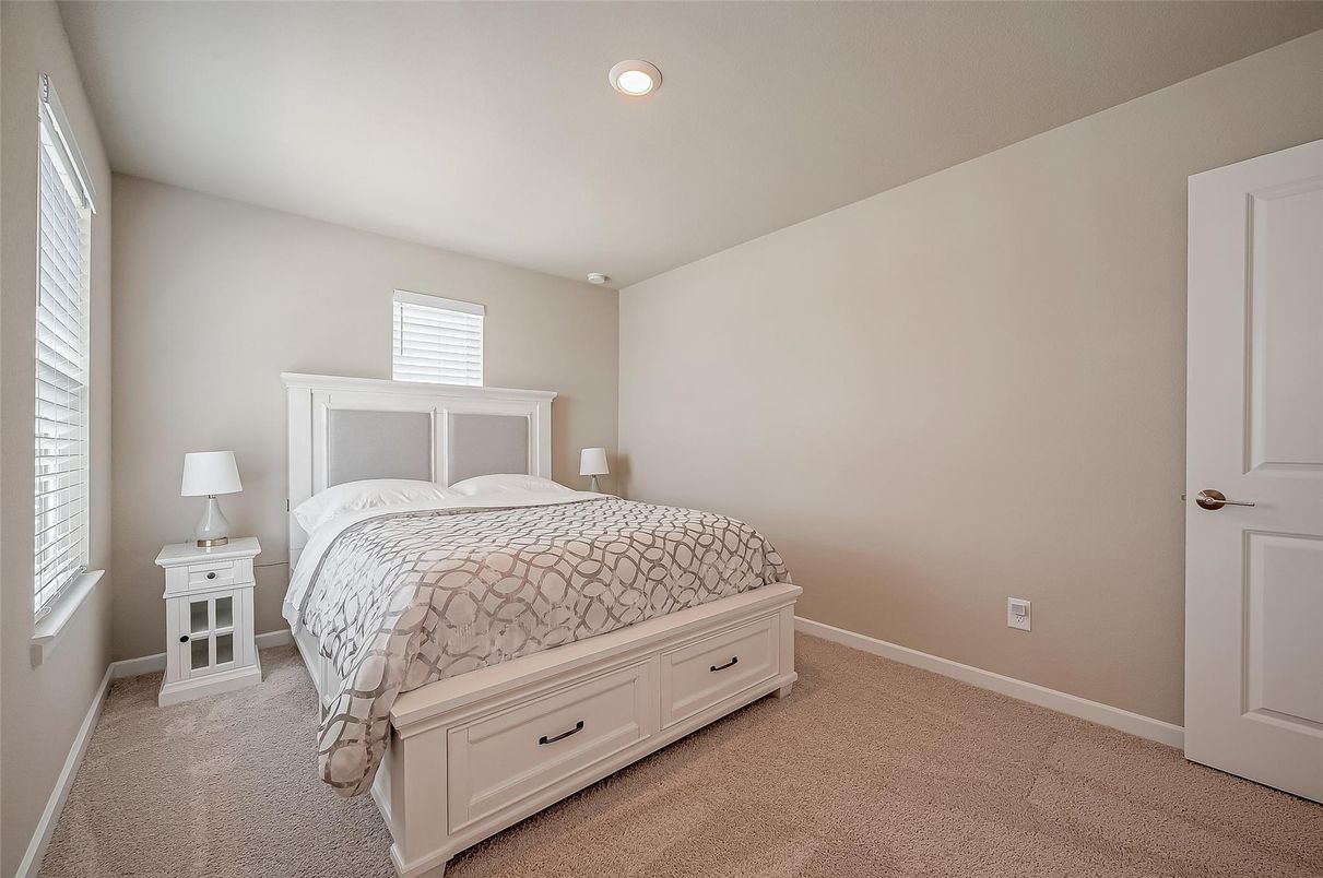 Bedroom, Interior, Recessed Lighting
