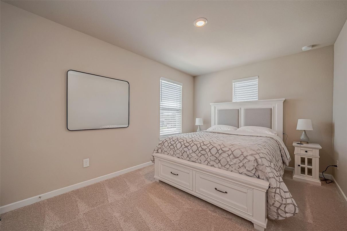 Bedroom, Interior, Recessed Lighting