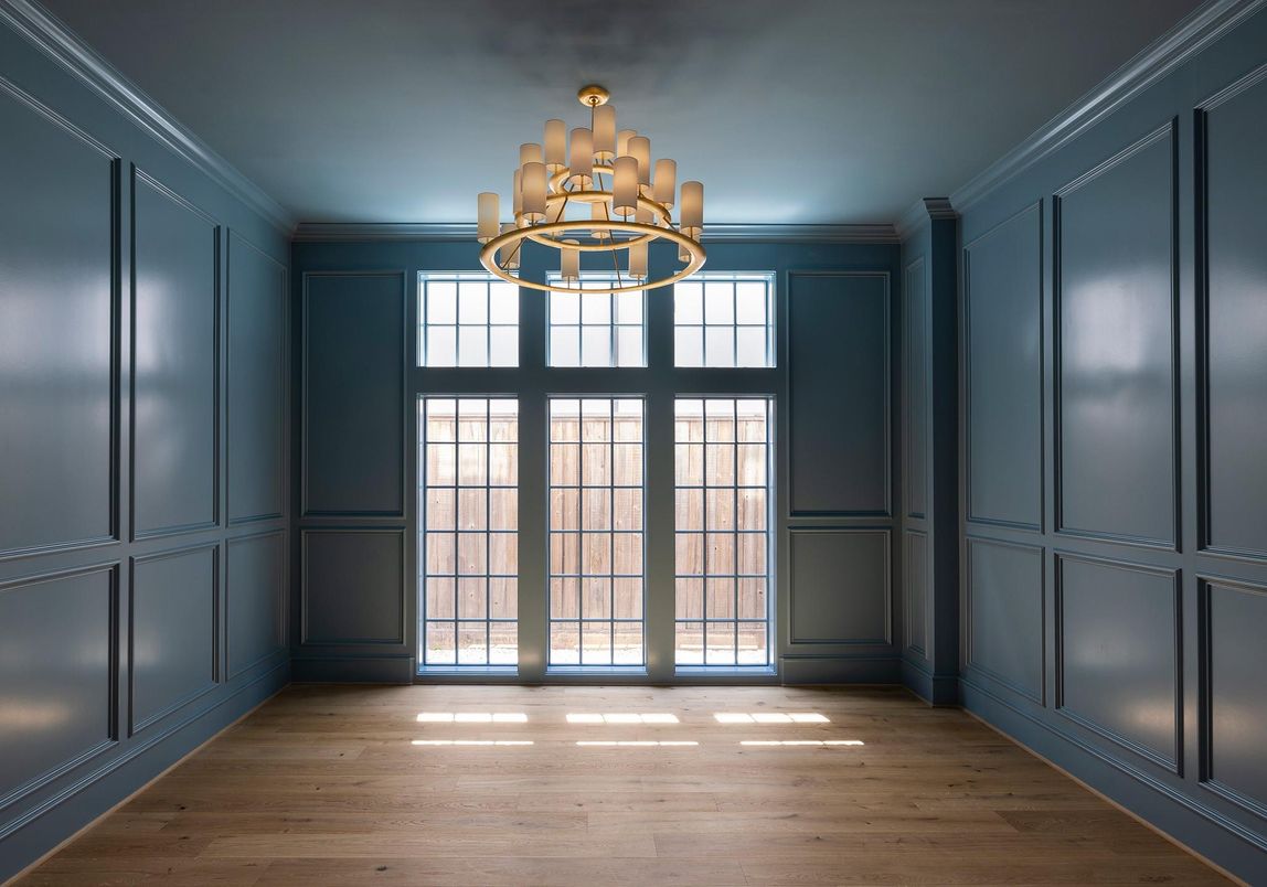 Chandelier, Empty room, Interior, Wood Texture Flooring