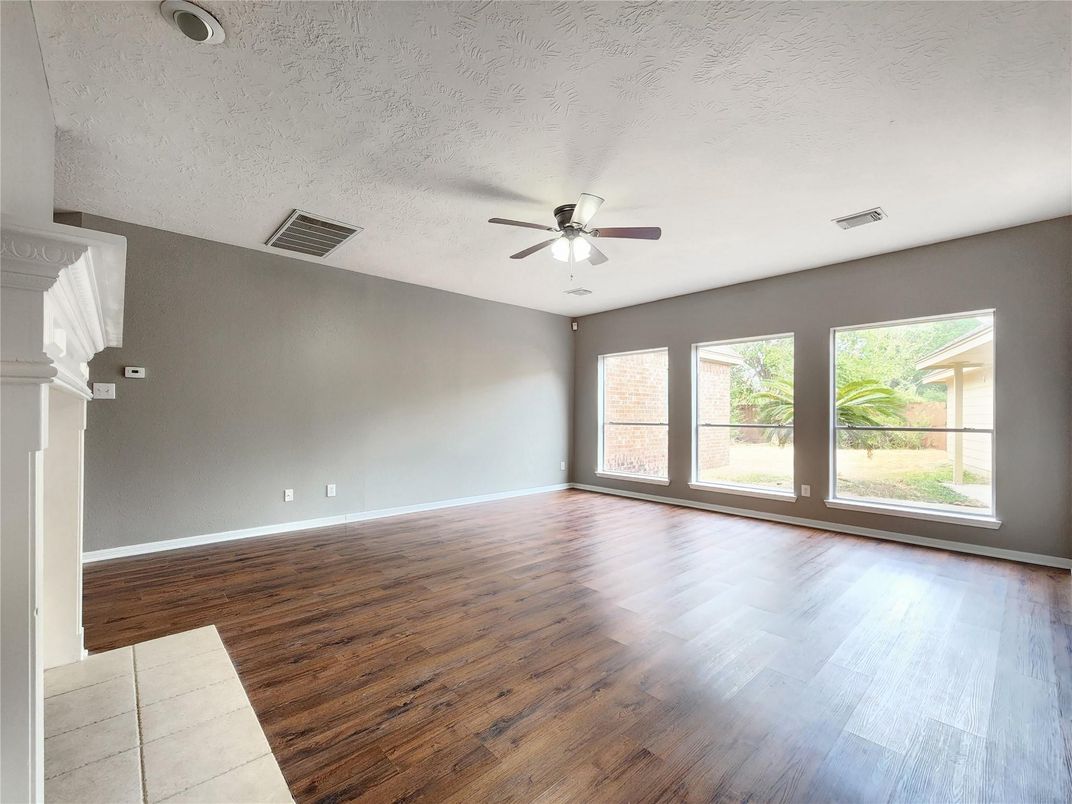 Empty room, Interior, Wood Texture Flooring