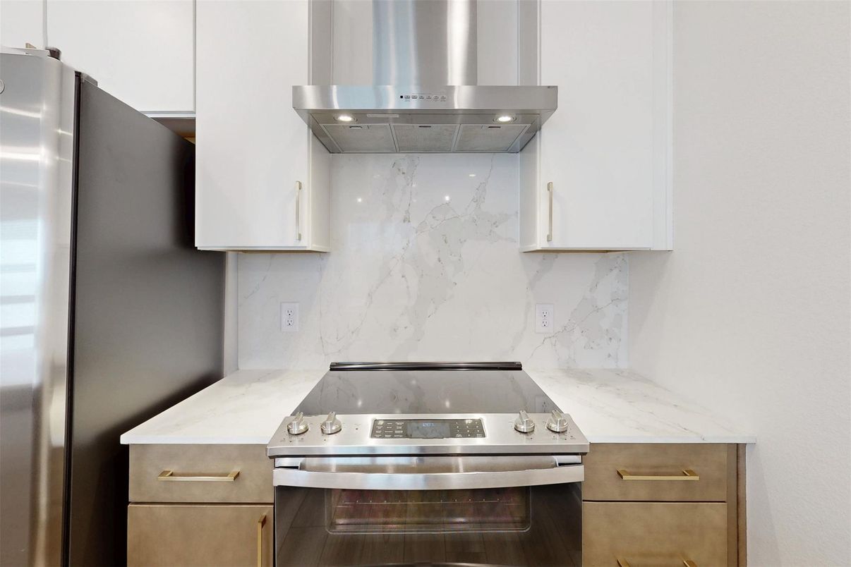 Interior, Kitchen, Marble Walls, Stainless Steel Appliances