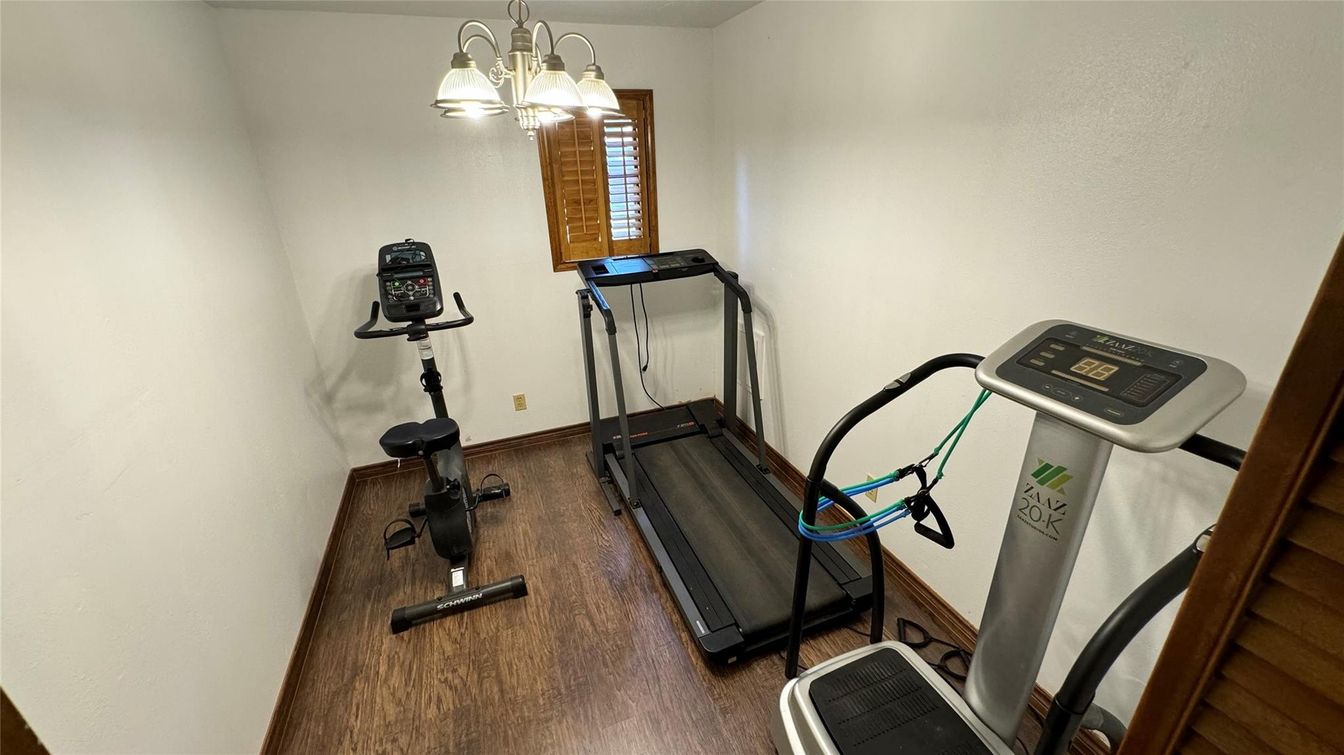 Fitness Equipment, Interior, Wood Texture Flooring