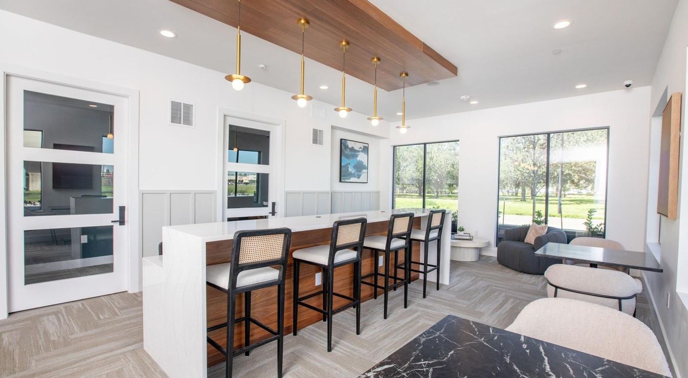 Interior, Marble, Pendant Lights, Recessed Lighting, Wood Texture Flooring