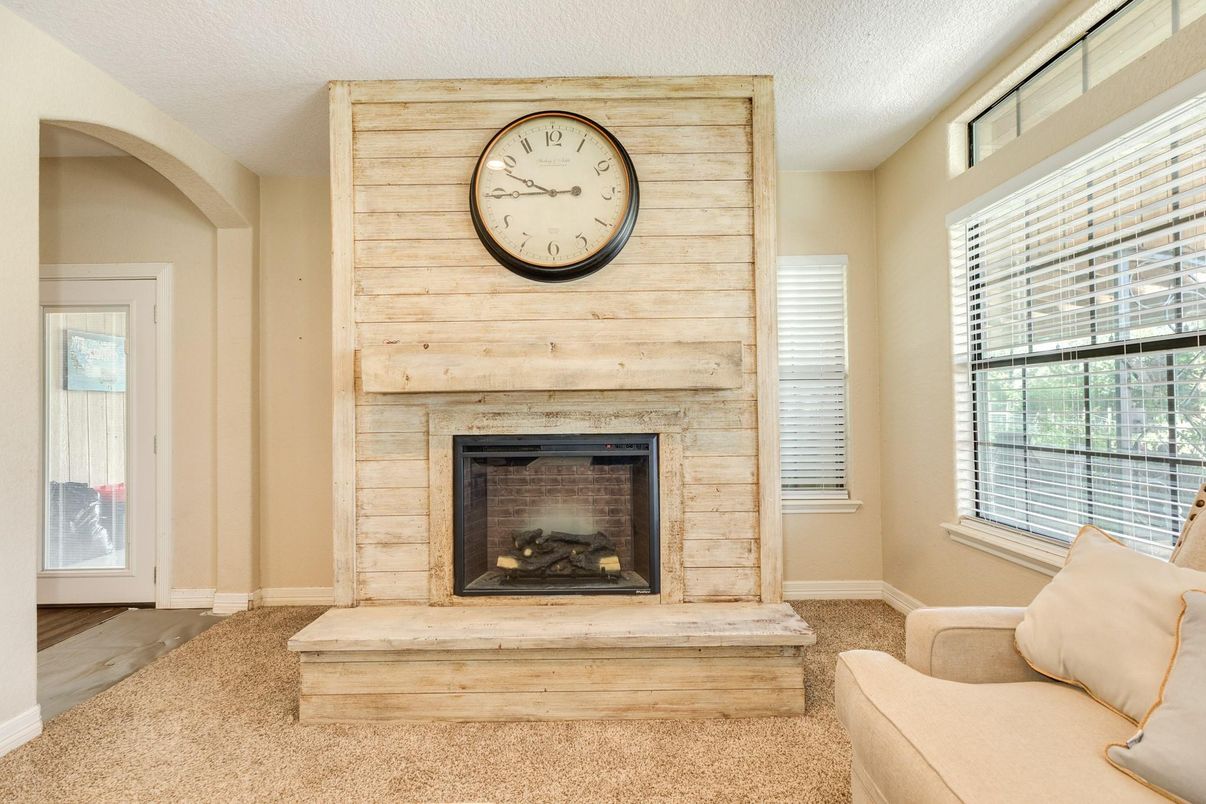 Fireplace, Interior, Wooden Walls