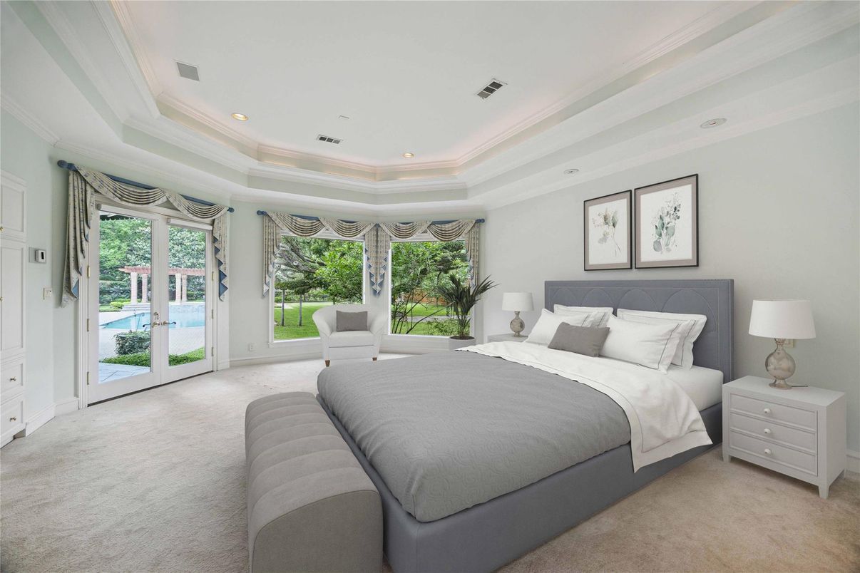 Bedroom, Interior, Recessed Lighting