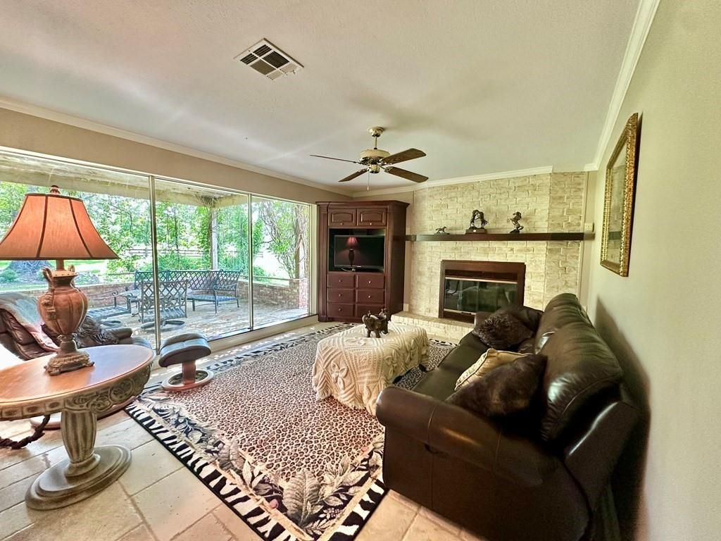 Fireplace, Interior, Living room, Stone Walls