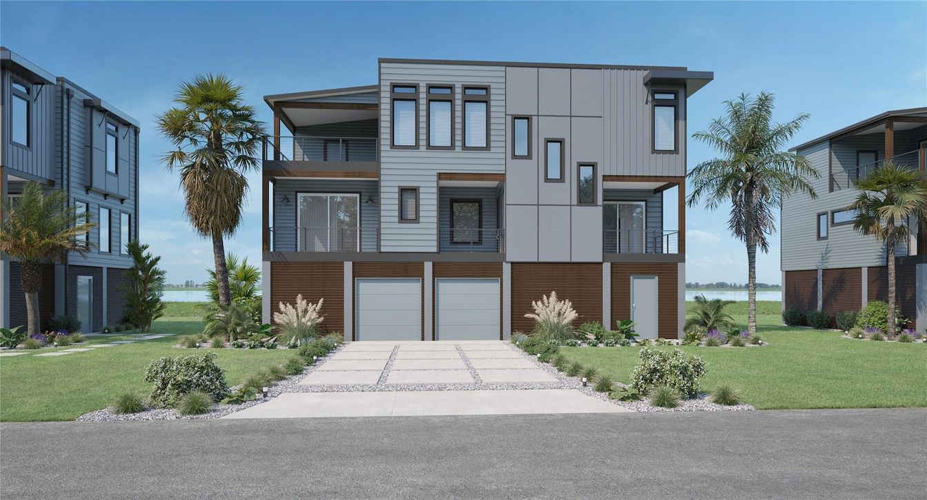 Attached, Exterior, Facade, Modern