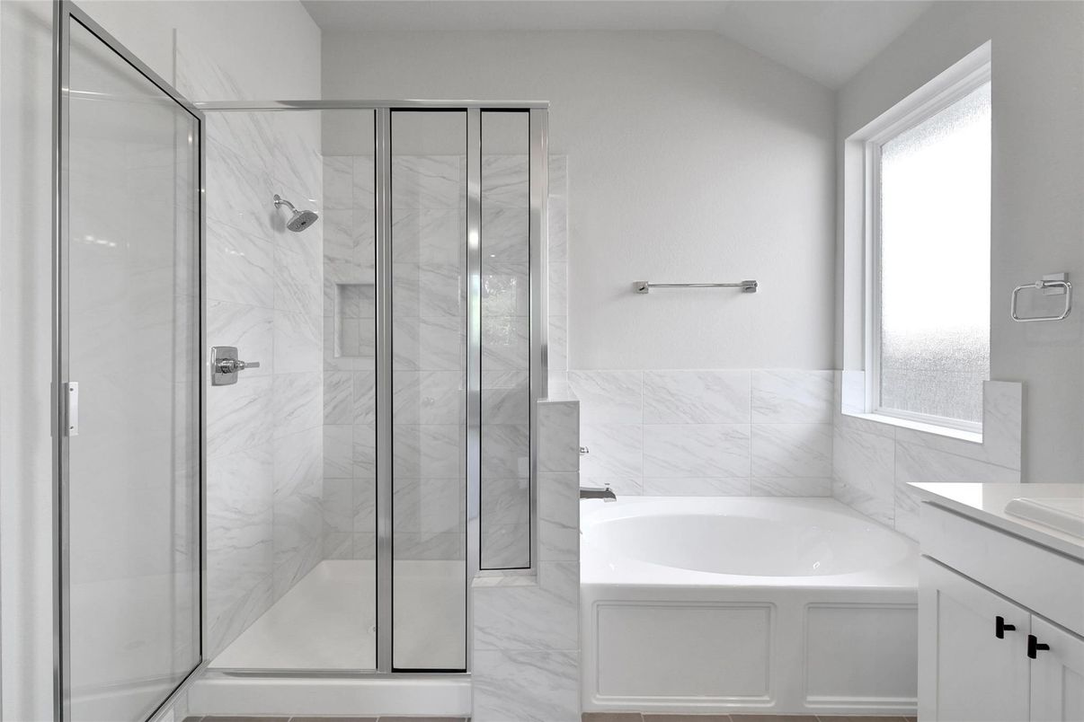 Bathroom, Glass Shower, Interior, Marble Walls