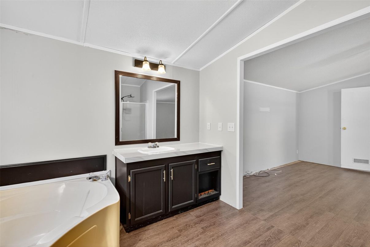 Bathroom, Interior, Wood Texture Flooring