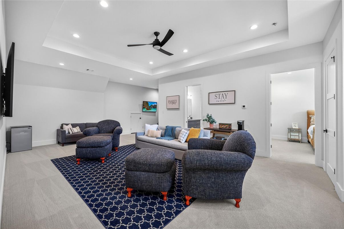 Interior, Living room, Recessed Lighting