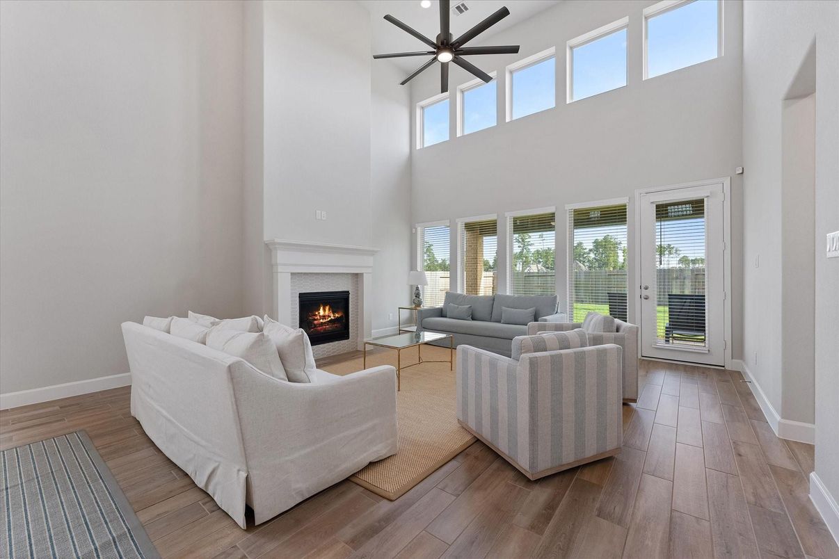 Fireplace, Interior, Living room, Wood Texture Flooring