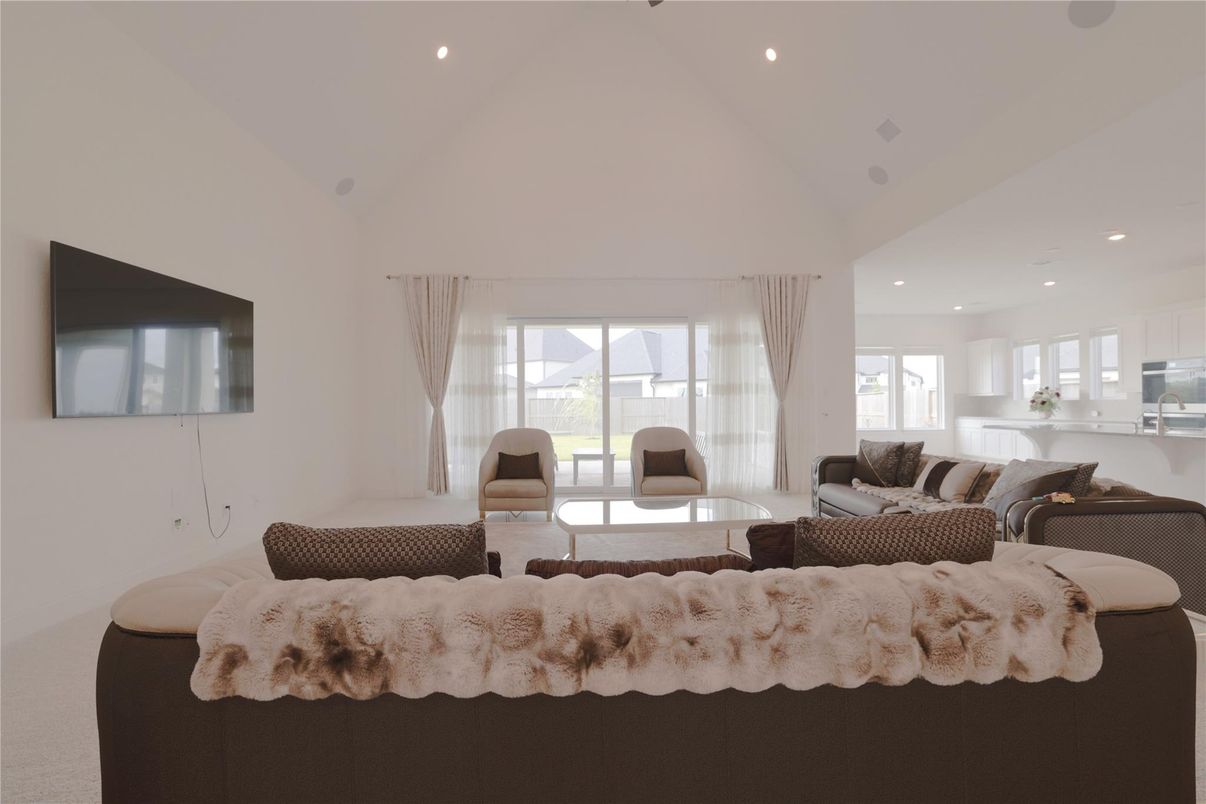 Interior, Kitchen, Living room, Recessed Lighting