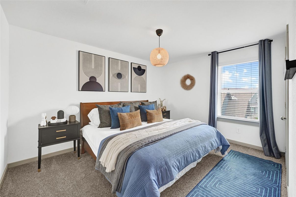 Bedroom, Interior, Pendant Lights
