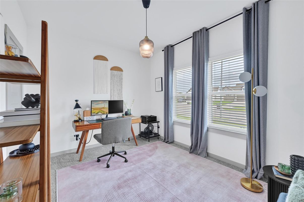 Home Office, Interior, Pendant Lights