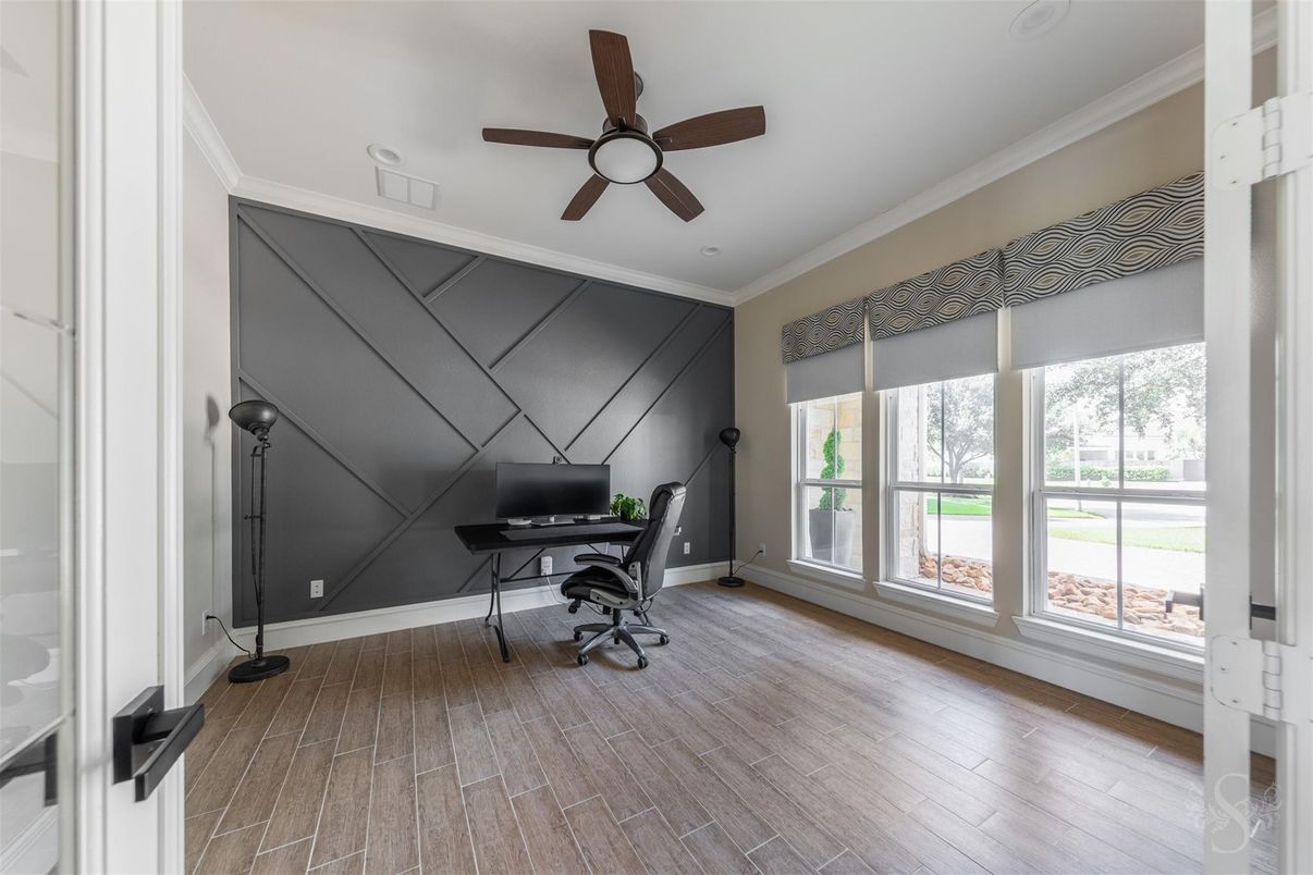 Home Office, Interior, Wood Texture Flooring