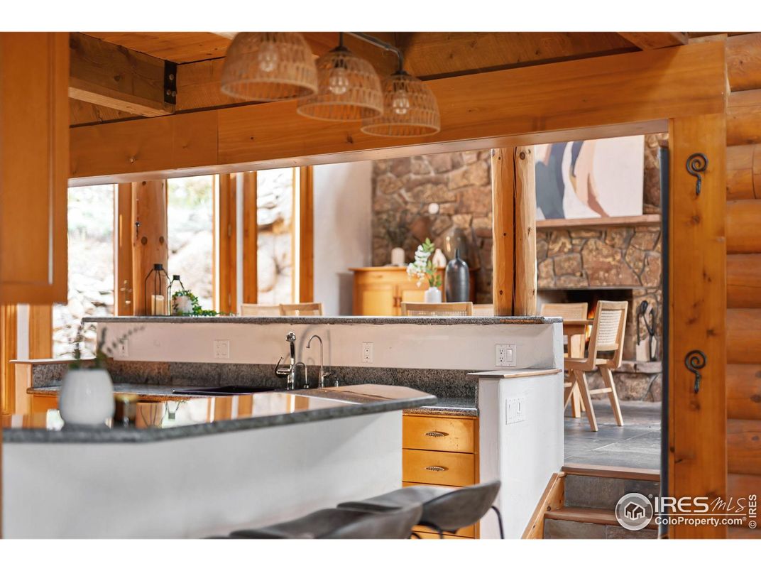 Interior, Kitchen, Stone Walls, Wooden Beams, Wooden Ceilings