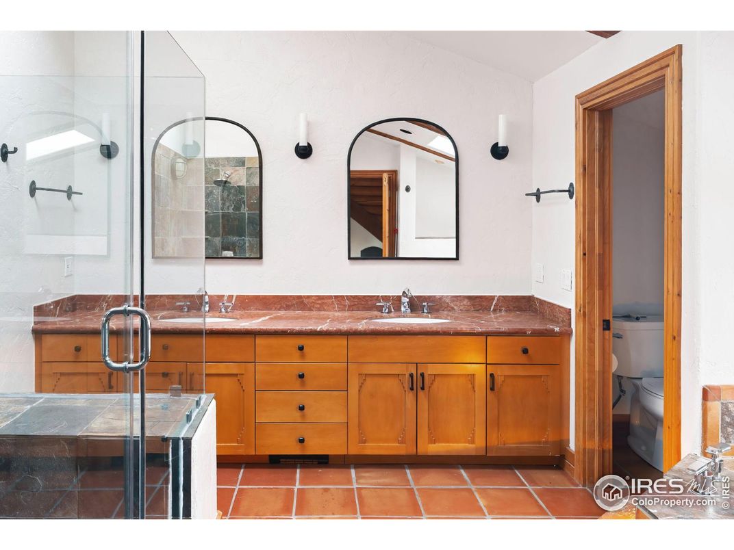 Bathroom, Dual Sink Vanities, Glass Shower, Interior