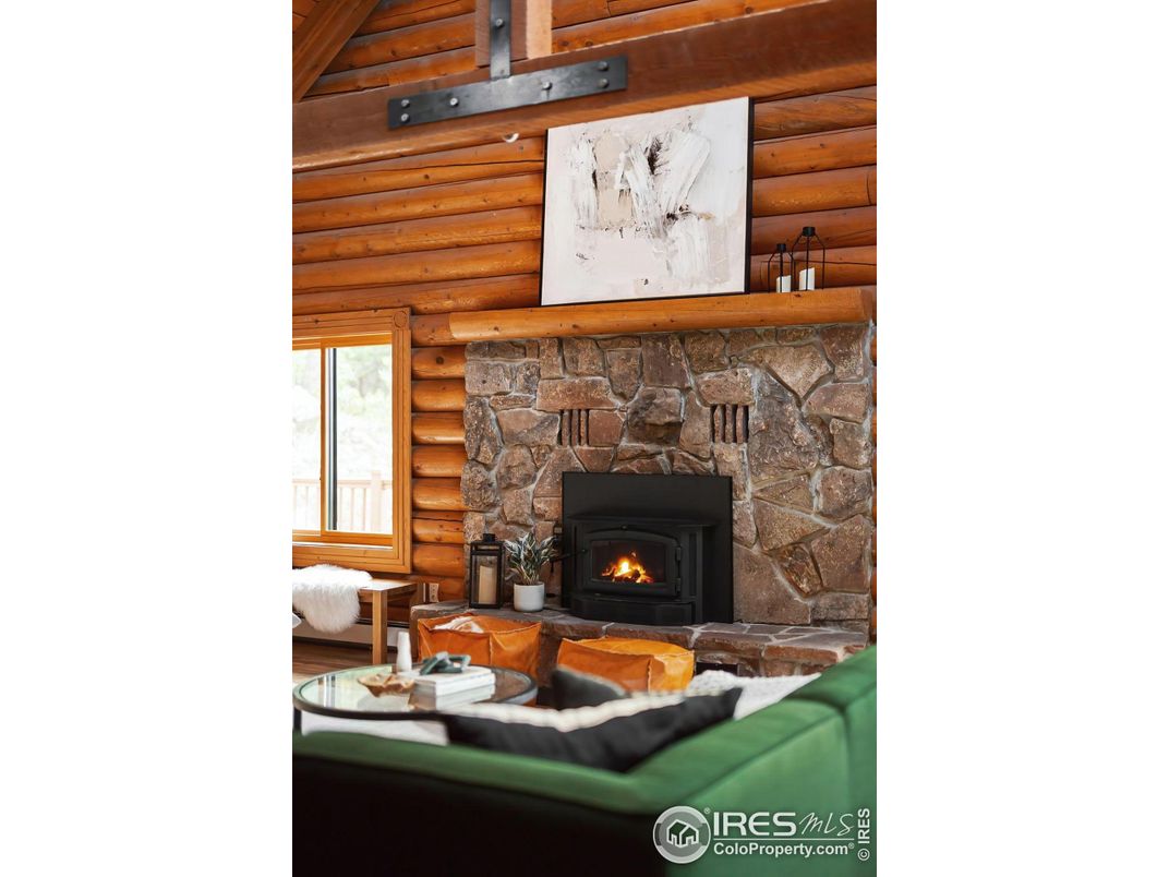 Fireplace, Interior, Living room, Wooden Beams, Wooden Walls