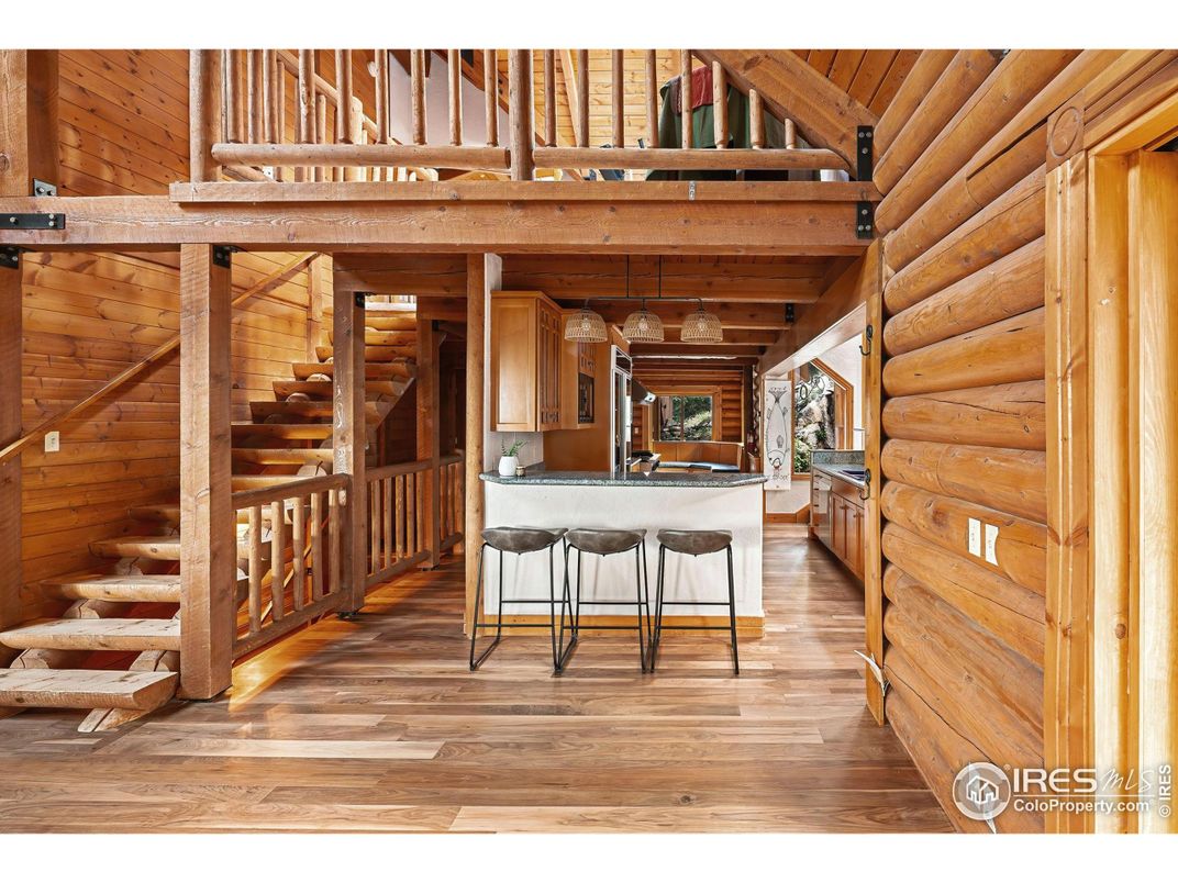 Interior, Kitchen, Pendant Lights, Wooden Beams, Wooden Ceilings, Wood Texture Flooring, Wooden Walls
