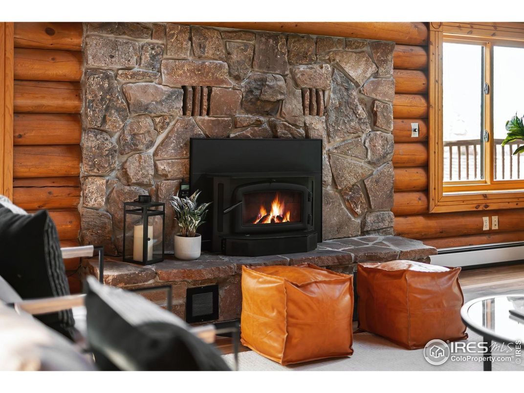 Fireplace, Interior, Living room, Stone Walls