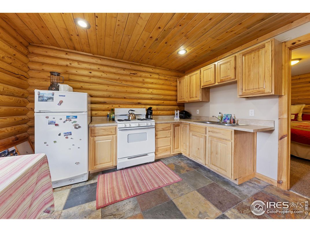 Interior, Kitchen, Recessed Lighting, Wooden Ceilings, Wooden Walls