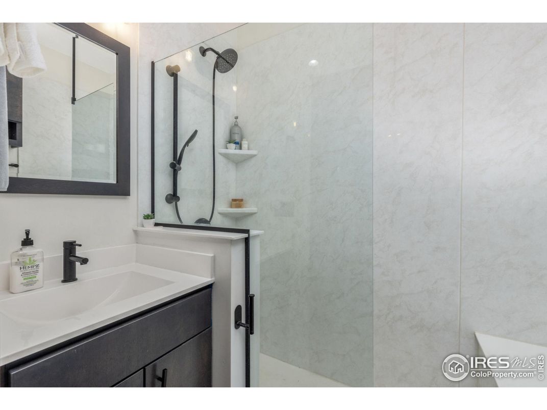 Bathroom, Glass Shower, Interior, Marble Walls