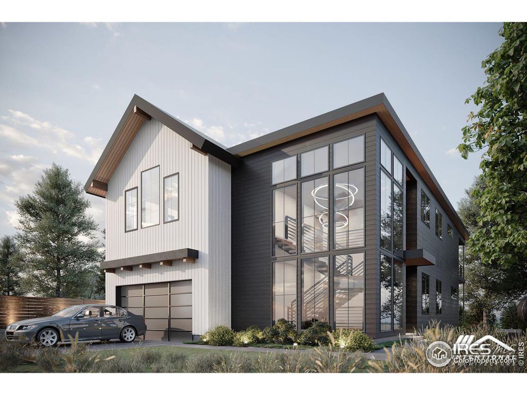 Attached, Exterior, Facade, Modern