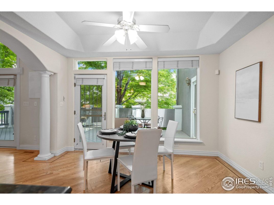 Dining room, Interior, Wood Texture Flooring