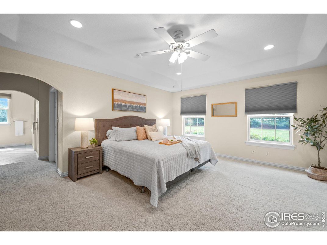 Bedroom, Interior, Recessed Lighting