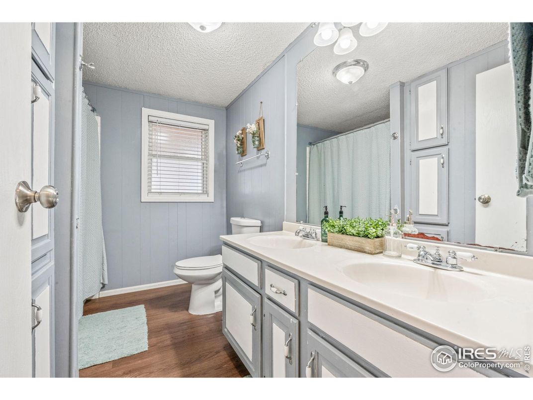 Bathroom, Dual Sink Vanities, Interior, Wood Texture Flooring