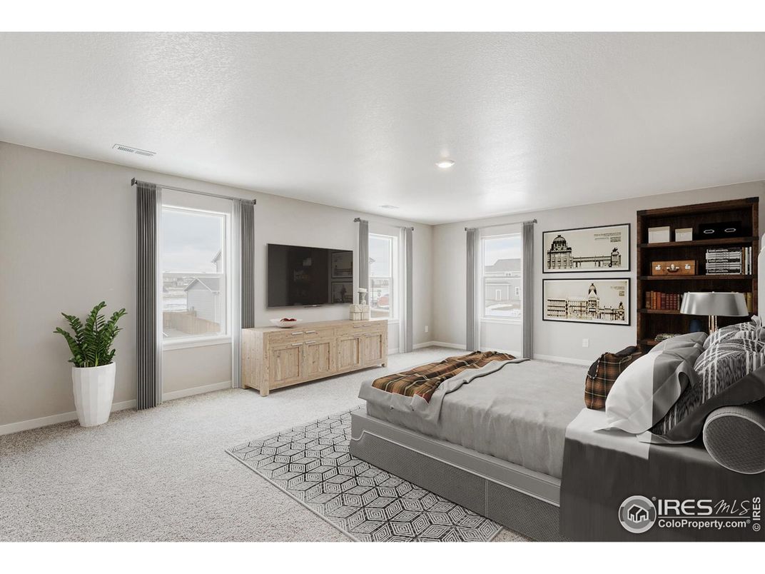 Bedroom, Interior, Recessed Lighting