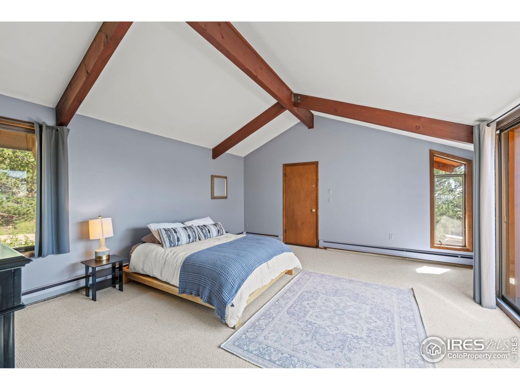 Bedroom, Interior, Wooden Beams