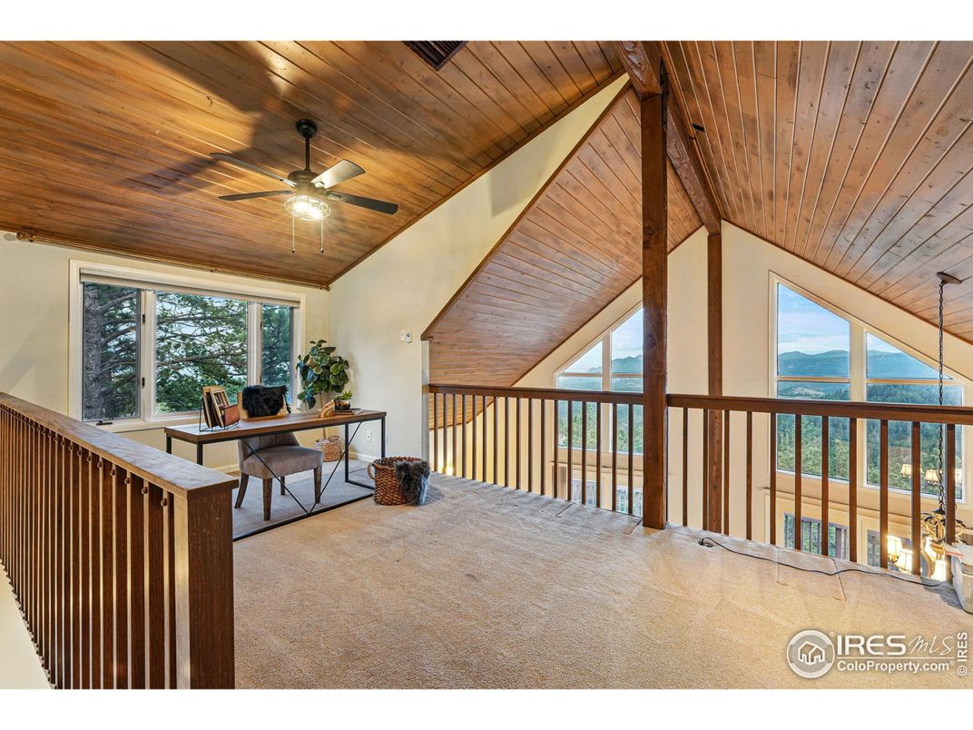 Home Office, Interior, Wooden Ceilings