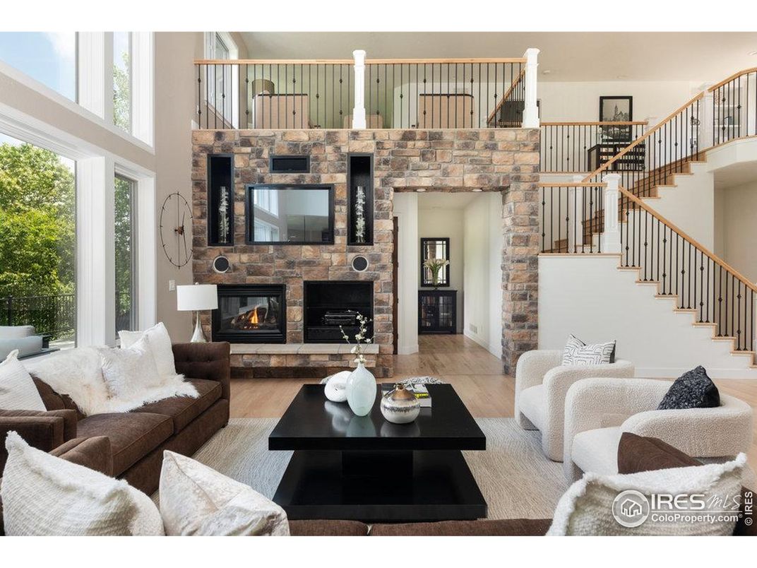 Fireplace, Interior, Living room, Wood Texture Flooring