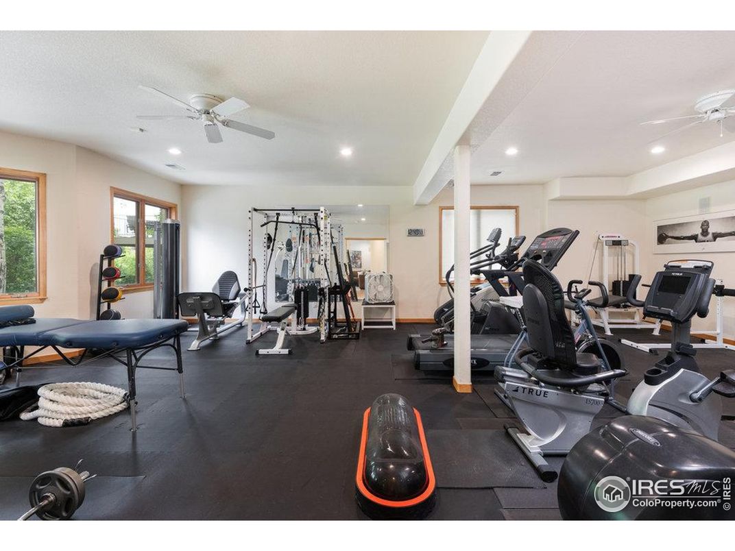 Fitness Equipment, Gym, Interior, Recessed Lighting