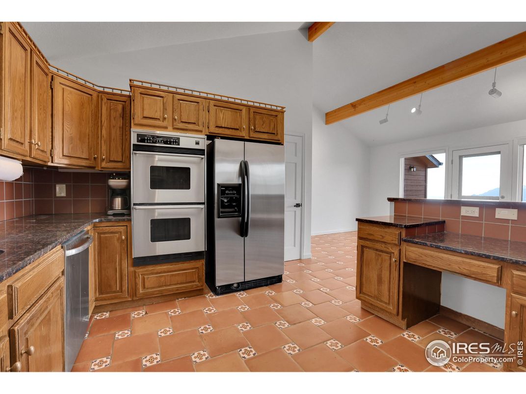 Interior, Kitchen, Stainless Steel Appliances, Wooden Beams