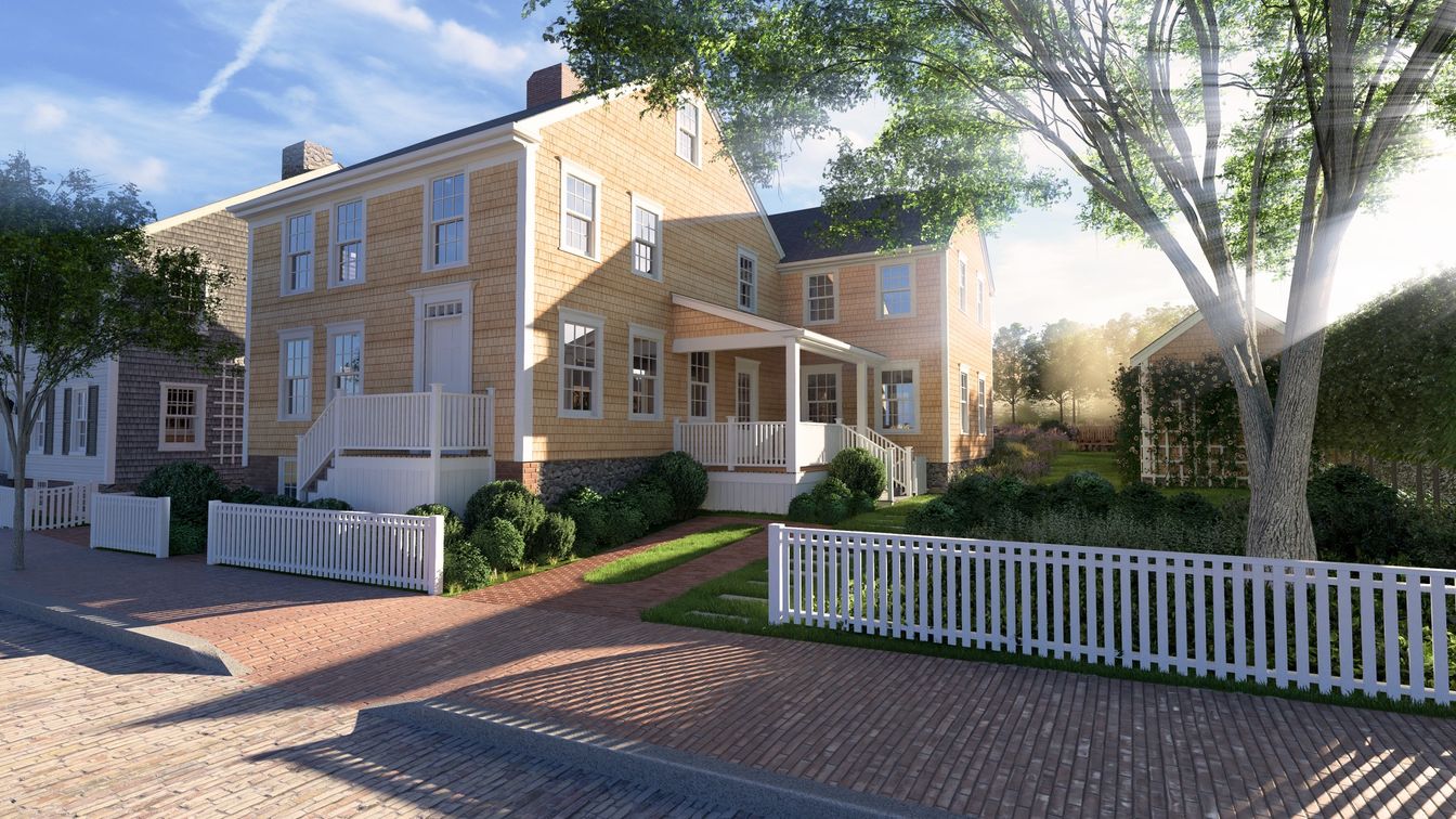 Attached, Exterior, Facade, Georgian