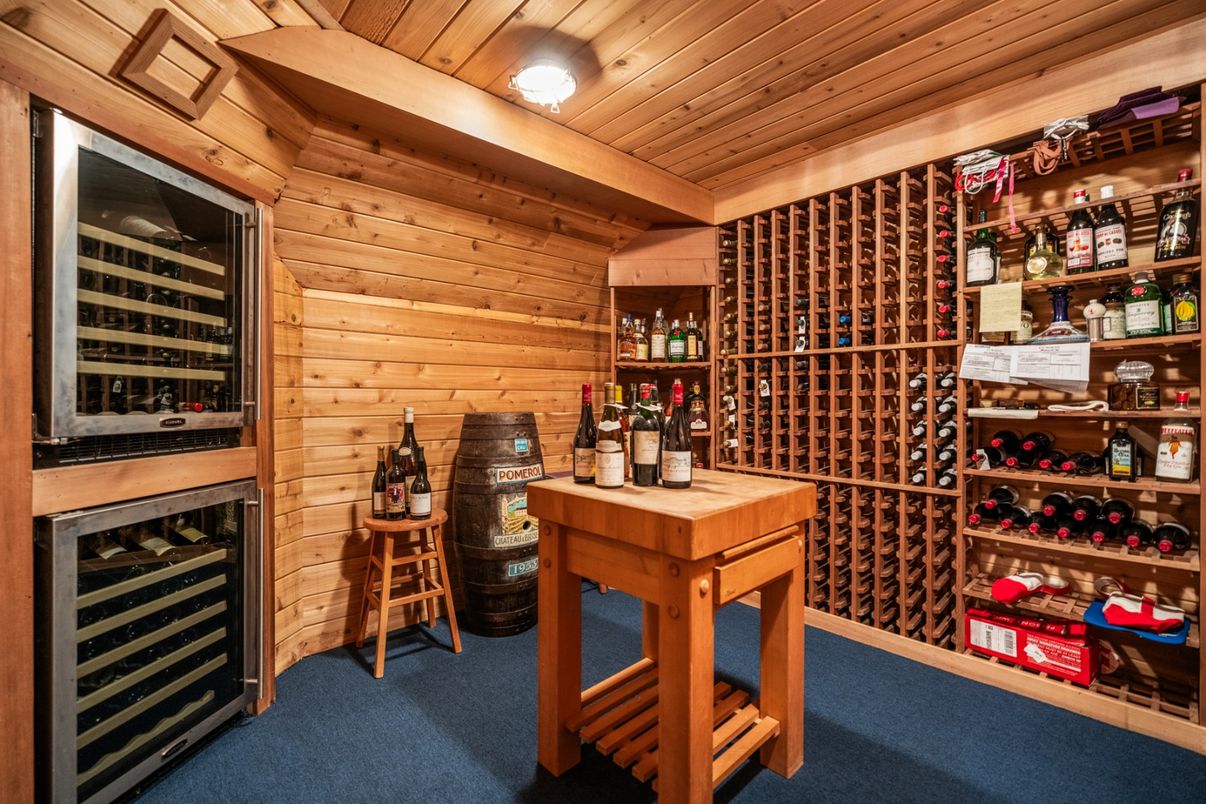 Interior, Wine Storage, Wooden Ceilings, Wooden Walls
