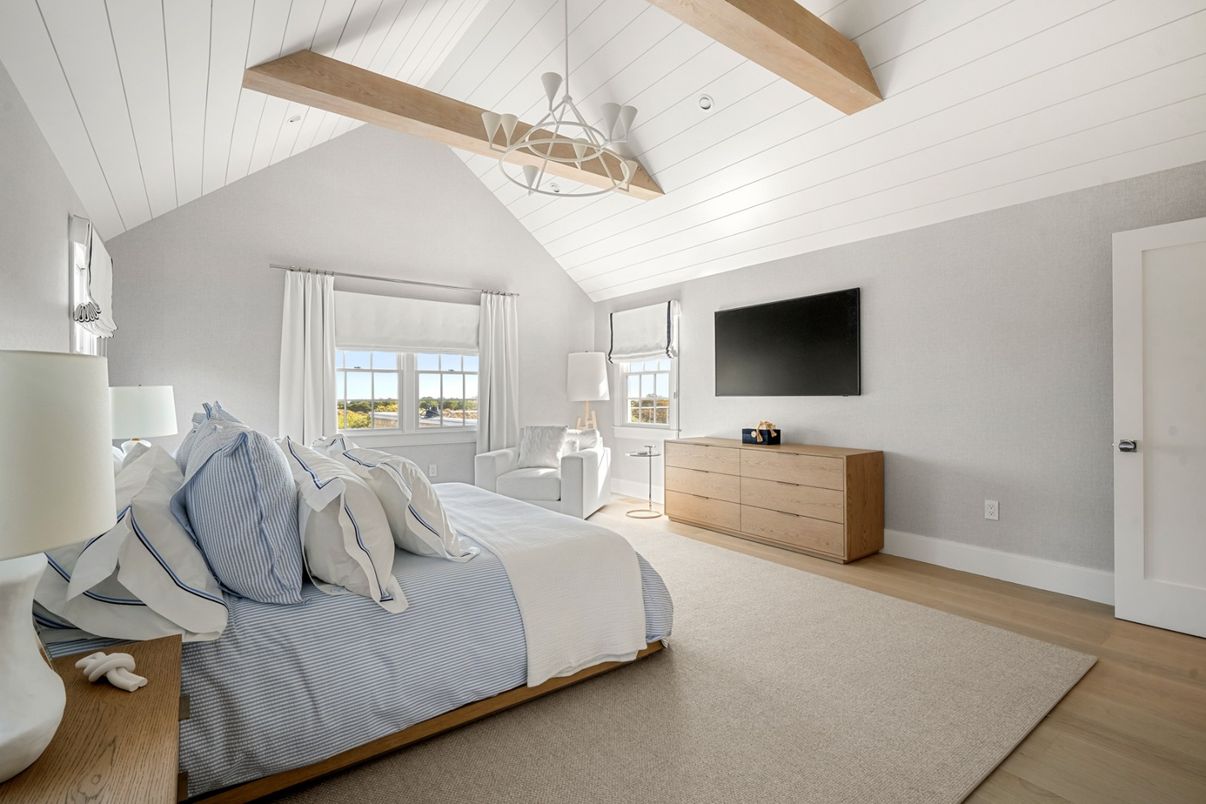 Bedroom, Interior, Wooden Beams, Wood Texture Flooring