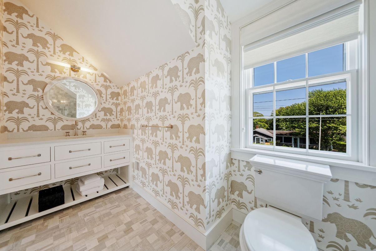 Bathroom, Interior, Wood Texture Flooring