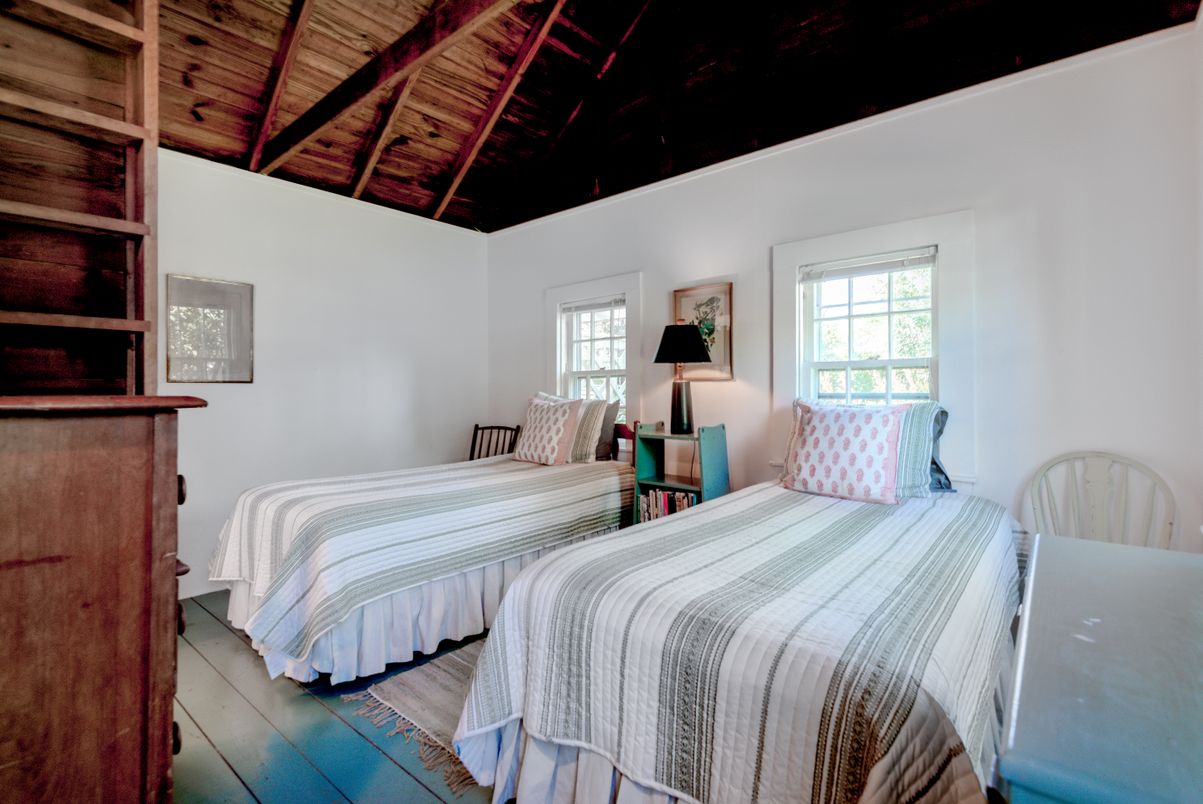 Bedroom, Interior, Wooden Beams, Wooden Ceilings, Wood Texture Flooring