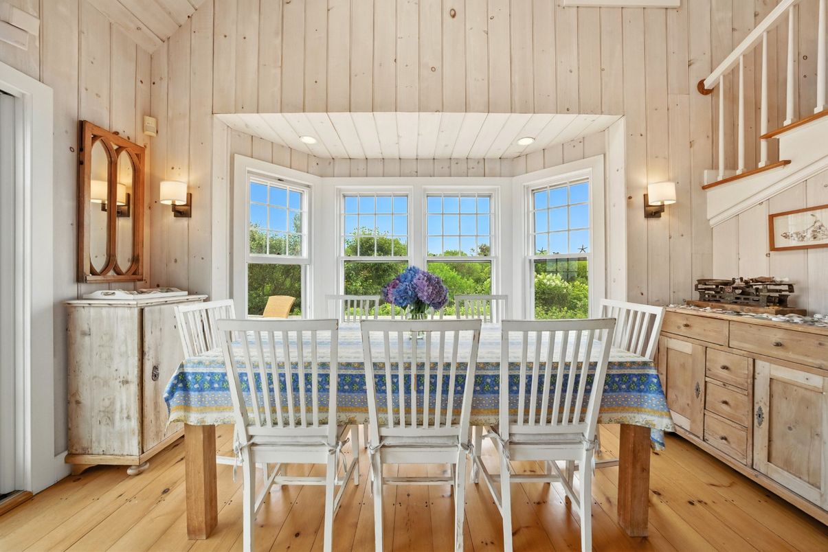 Dining room, Interior, Wood Texture Flooring, Wooden Walls