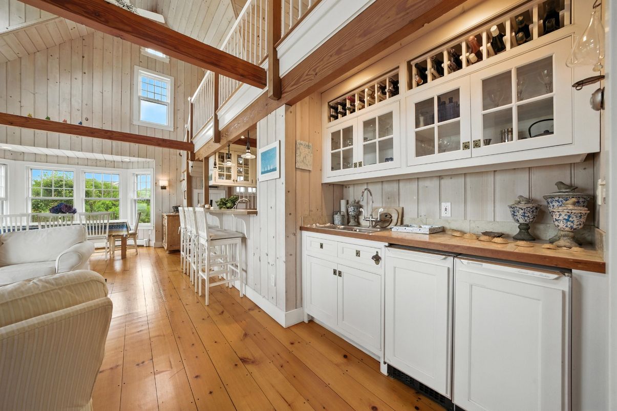 Interior, Kitchen, Wooden Beams, Wood Texture Flooring, Wooden Walls