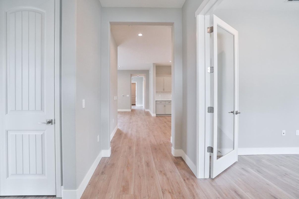 Interior, Recessed Lighting, Wood Texture Flooring