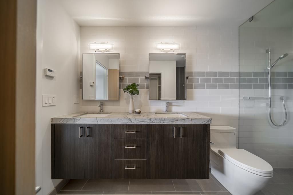 Bathroom, Dual Sink Vanities, Glass Shower, Interior
