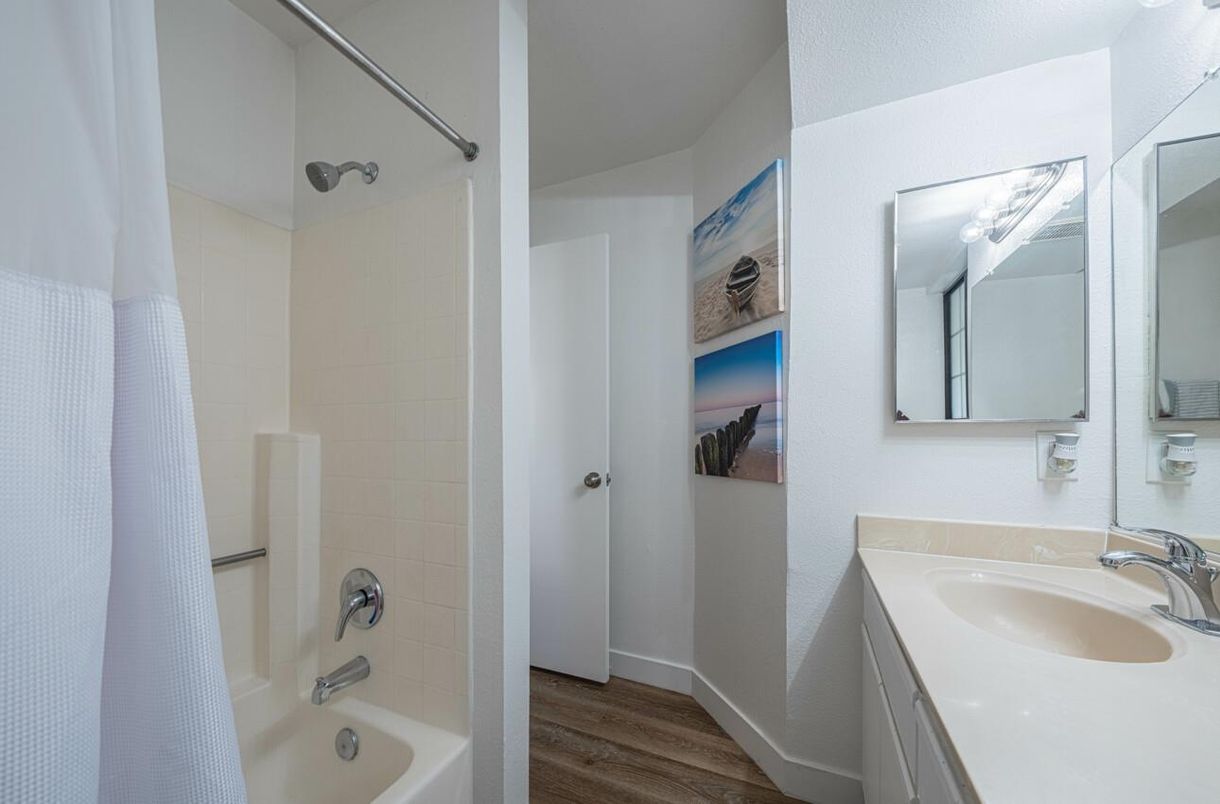 Bathroom, Interior, Wood Texture Flooring